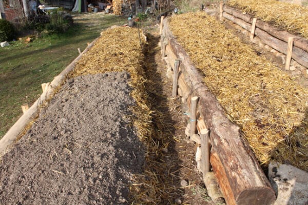 Buttes de cultures mulch