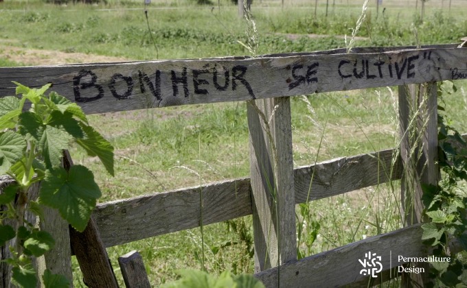 Exemple de message positif sur la micro-ferme.
